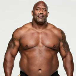 fat dwayne the rock jhonson