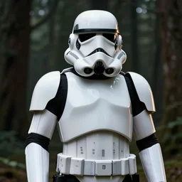 a portrait of a forest stormtrooper, studio lighting, exquisite detail, 8 k, hd