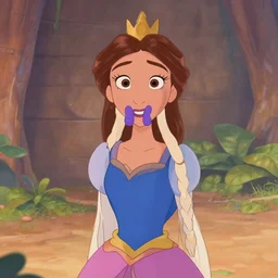a princess from the movie tangled