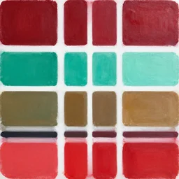 a painting made of these colors : # f 2 0 5 0 5, # 0 4 bf 6 8, # f 2 9 4 ad