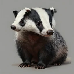 a detailed portrait of a badger fish, by justin gerard and greg rutkowski, digital art, realistic painting, dnd, character design, trending on artstation