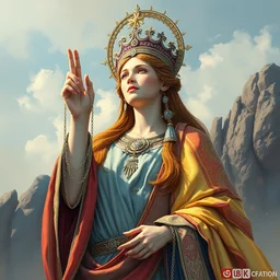 goddess of peace. highly detailed, digital painting, watercolor, soviet realism, engraving, artstation, concept art, smooth, sharp focus, vivid grunge, manga, illustration, unreal engine 5, 8 k, art by bilibin and kilian eng and kuvshinov and malevich and mucha