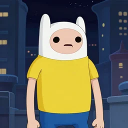 a still of walter white in adventure time. night city scene. 4 k.