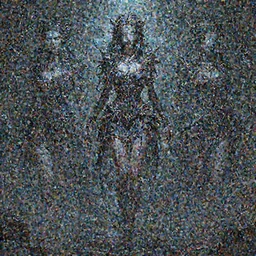 mad necromancer seductive girl concept art, short dress, glowing eyes, symmetrical, rule of three, detailed body, full body, detailed face, ultradetailed digital illustration, 8 k, epic atmosphere, digital art by simon cowell