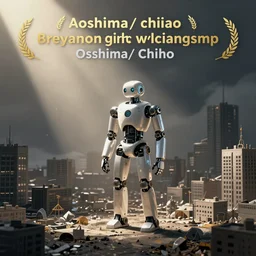 a robot in a desolate city by aoshima, chiho