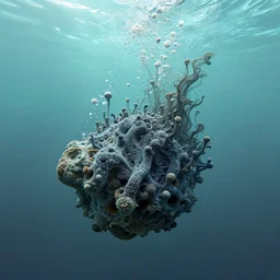 underwater ink, album cover art, liquified, highly detailed, photorealism, digital art, 3 d object, octane rendering, unreal engine, by alberto seveso