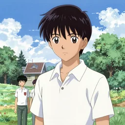un dia de paz! shinji ikari, arte koto no ha no niwa, makoto shinkai, moebius, milo manara, hugo pratt, french comic art, semi - realistic anime, portrait, beautiful face, symmetrical face, trending on pixiv, detailed, clean lines, sharp lines, crisp lines, award winning illustration, masterpiece, 4 k