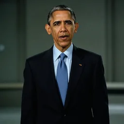 film still of obama as Neo in the matrix