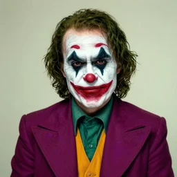 John Paul II with Joker make-up