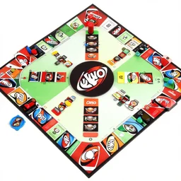 a monopoly board made by uno.