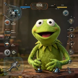 Kermit in the last of us videogame. Engine gameplay.