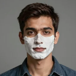 white man with indian face