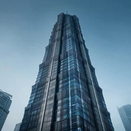 huge skyscraper | futuristic | cyberpunk