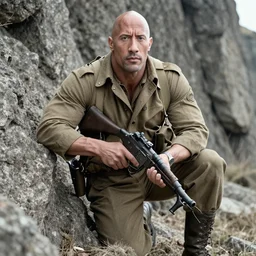 the rock dwayn johnson Soldier , Historical photo in ww2