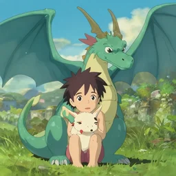 screenshot from the movie A little dragon by Makoto Shinkai