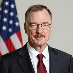 walter white as the president eesigning