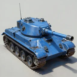 conceptual art of a futuristic blue tank, realistic painting, high definition, digital art, painting, very detailed, pixiv, deviantart, artstation, danbooru, illustration, realistic
