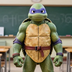 a 1 9 7 0 s school portrait photography of a teenage mutant ninja turtle