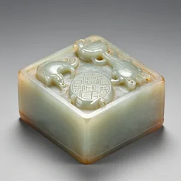 Ancient Chinese jade seal , 8k, realistic