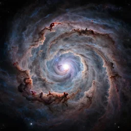 cool vortex, cinematic render of atmospheric space, nebula, galaxy, homeworld skies, volumetric lighting, cumulous fractal smoke pillars nebula