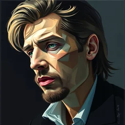 3 d cell shaded portrait painting of a rockstar, 3 d cell shaded cubism, in the style of picasso 3 d cell shaded, elegant, highly detailed, artstation, illustration, art by picasso 3 d cell shaded