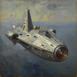an oil painting of a medieval spaceship by Linda Bergkvist, extremely beautiful, f/1.4