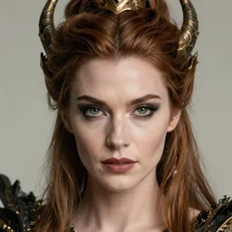 a realistic portrait closeup 5 0 mm studio photograph by annie leibowitz of morgan le fay, a ruthless and ambitious enchantress of legend.