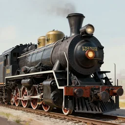 [ union pacific big boy ], steam engine, locomotive, highly detailed, digital painting, artstation, concept art, wallpaper, smooth, sharp focus, illustration, art by giger and artgerm and greg rutkowski and alphonse mucha