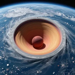 Real photograph of the Earth’s inner core, 8k, high resolution,
