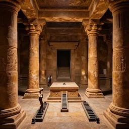 ancient temple, pillars, tomb raidar, indiana jones, altar, traps, from inside a temple, temple run, painted by greg rutkowski