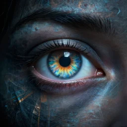 portrait of a mystical giant eye, intricate, abstract, cinematic, octane render, wlop, greg rutkowski, dan mumford, artgerm, dramatic lighting