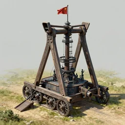 an elaborate roman siege machine as designed by robert mcrall and toughsf members