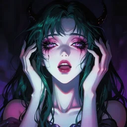 artgerm anime illustration of a woman entranced, portrait, bewitched, mesmerized, hypnotized, highly detailed, dramatic lighting, cinematic composition, concept art, sharp focus, colorful, photorealistic