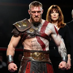 connor mcgregor as kratos, 8 k, hdr, great light, gustave courbet, annie leibowitz