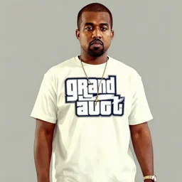 photo kanye west in grand theft auto artwork