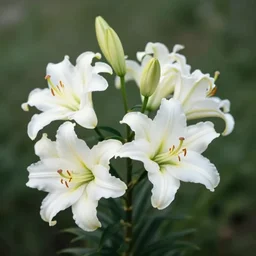 white lilies by greg rutkowski and james gurney.