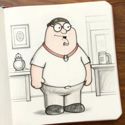 court sketch of peter griffin