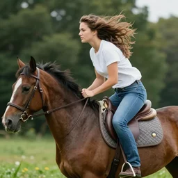 women, riding man
