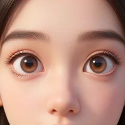 epic professional symmetrical digital art of sweet realistic eyes, clear skin, accent lighting, painted, intricate, detailed, cheery, fun, effervescent, by roberto ferri, epic, stunning, gorgeous, much wow, much detail, cinematic, masterpiece, unreal engine render
