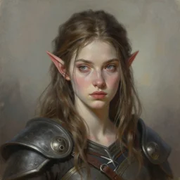 portrait of a beautiful drow adventurer, ranger, Alexandria's genesis, chin-length hair, bored, illustration, soft lighting, soft details, hyper realism, high detailed, painting oil on canvas by mark arian by artgerm, trending on artstation, 4k, 8k, HD