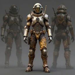 Steampunk space suit, concept art