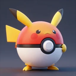 game avatar design, pokemon game pokeball, pokemon, 3 d render