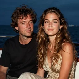 thom yorke and a lady friend he met at his last most recent performance on a yacht