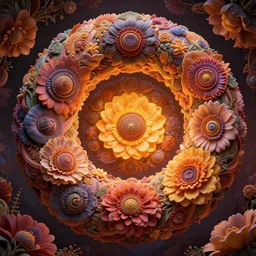 the ouroboros of infinite flower universes, by octavio ocampo, dichromatism, paradox, volumetric light, insanely detailed and intricate, hypermaximalist, warm colors, dramatic lighting, smooth, sharp focus, extremely detailed, aesthetically pleasing composition