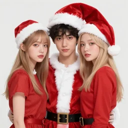 femboy santa claus by JeeHyung lee, Anna Nikonova aka Newmilky, trending on artstation, 2D art, 2dcg #digital art #cute #girls photoshop