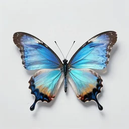 butterfly made of clear water