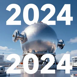 Nuclear fusion reactor, limitless energy achieved, 2024 photograph