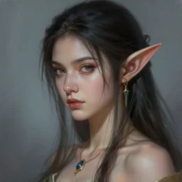 female elf detailed painting fantasy art artstation hd detailed painting by lu ji