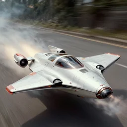 Einstein flying a Storm Speeder