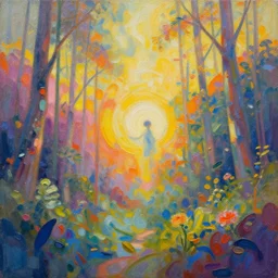 AI painting itself infinitely, beautiful digital art